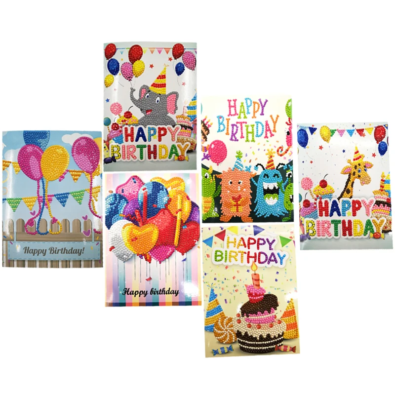 Happy Birthday Greeting cards diamond painting full round 5d greeting card diy painting kits Diamond embroidery cards 13x18cm
Happy Birthday Greeting cards diamond painting full round 5d greeting card diy painting kits Diamond embroidery cards 13x18cm