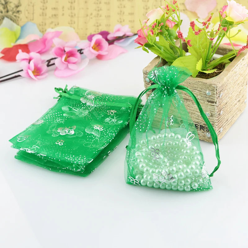 100pcs/lot Drawable Organza Bags 9x12cm Silver Butterfly Print Favor Wedding Christmas Gift Bag Jewelry Packaging Bags & Pouches
100pcs/lot Drawable Organza Bags 9x12cm Silver Butterfly Print Favor Wedding Christmas Gift Bag Jewelry Packaging Bags & Pouches