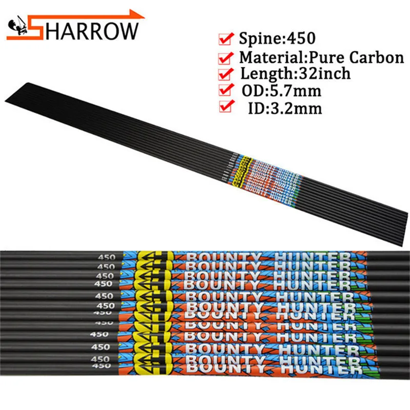 15pcs 450 Spine 32inch Pure Carbon Arrow Shaft Bow And Arrows Shooting DIY For Archery Training Outdoor Hunting Accessories
15pcs 450 Spine 32inch Pure Carbon Arrow Shaft Bow And Arrows Shooting DIY For Archery Training Outdoor Hunting Accessories