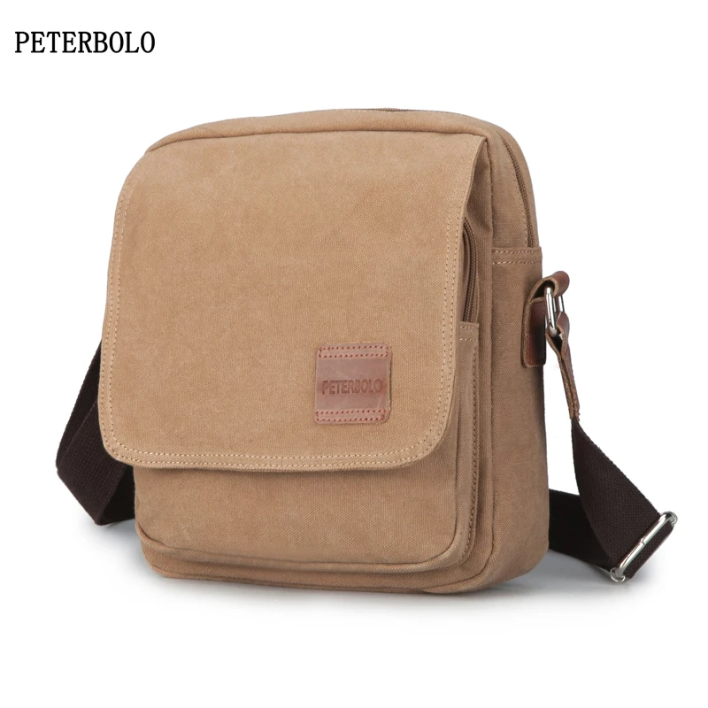 PETERBOLO Men Canvas Messenger Bag Vintage Handbags For Boys High Quality Shoulder Bag
PETERBOLO Men Canvas Messenger Bag Vintage Handbags For Boys High Quality Shoulder Bag