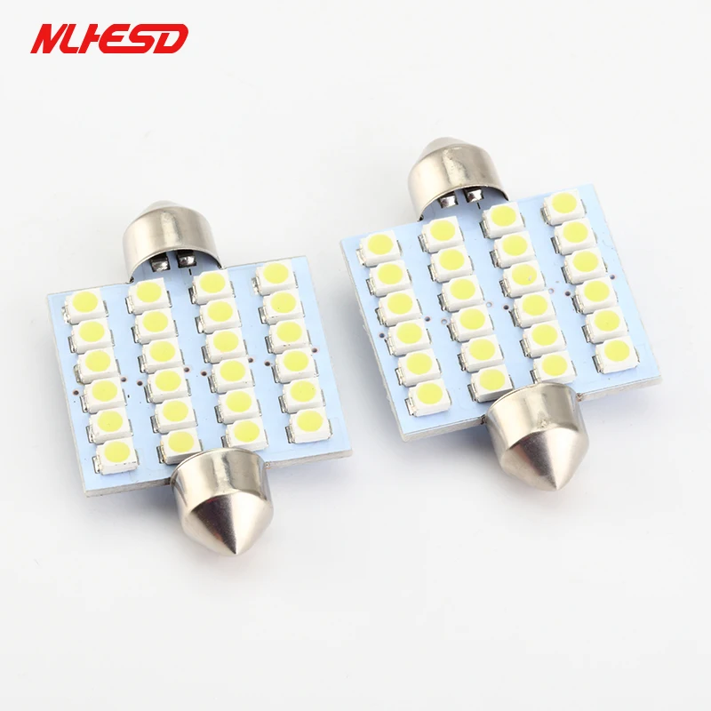 100pcs/lot Car Auto Interior LED festoon 24 smd led 1210 3528 39mm 41mm car led Dome Light Bulb 12v
100pcs/lot Car Auto Interior LED festoon 24 smd led 1210 3528 39mm 41mm car led Dome Light Bulb 12v