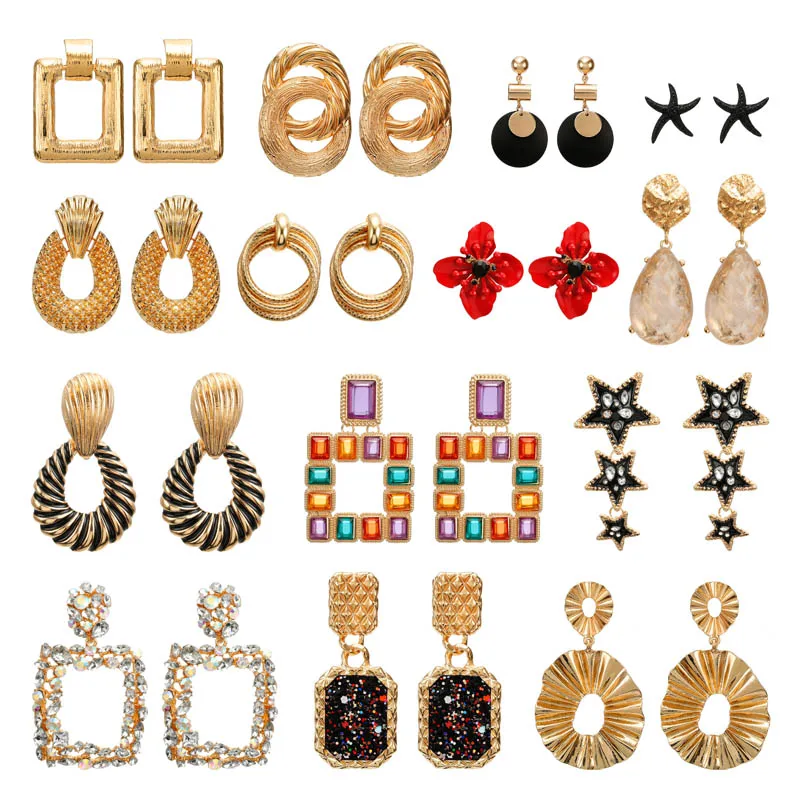 Fashion Drop Earring For Women Wedding Jewelry European and American Elegant Shiny Dangle Statement Earrings Gifts
Fashion Drop Earring For Women Wedding Jewelry European and American Elegant Shiny Dangle Statement Earrings Gifts