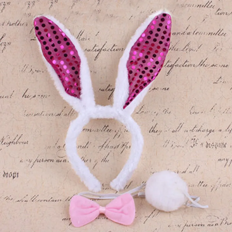Woman Girl Bunny Long Ear Plush Sequin Headband Tie Tail Adults Kids Performance Cosplay Props Party Dress Halloween
Woman Girl Bunny Long Ear Plush Sequin Headband Tie Tail Adults Kids Performance Cosplay Props Party Dress Halloween