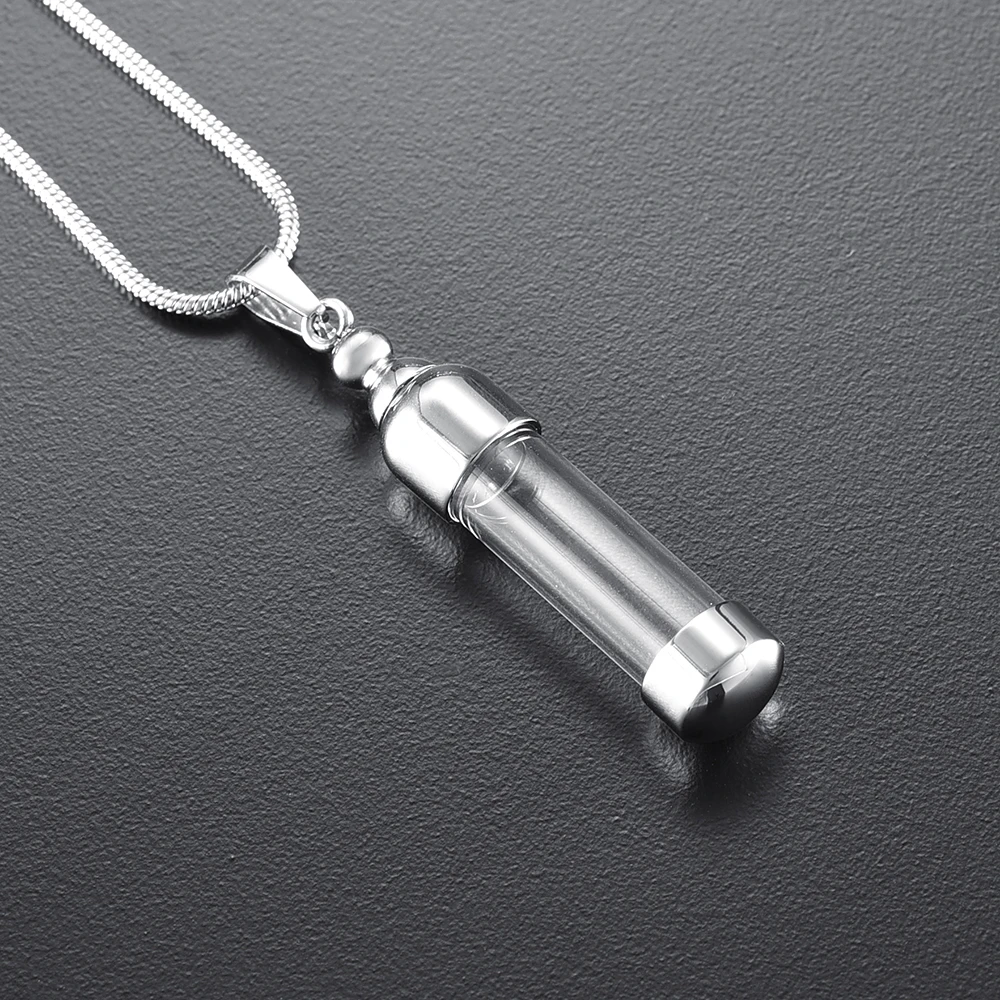 Stainless Steel Cremation Urn Ashes Cylinder Vial Pendant Necklace Memorial Jewelry Free Engrave
Stainless Steel Cremation Urn Ashes Cylinder Vial Pendant Necklace Memorial Jewelry Free Engrave