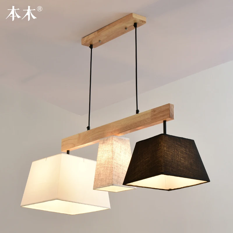 Nordic solid wood pendant light fabric cloth lampshade Bar dining room Suspension Kitchen hanging lighting 
Nordic solid wood pendant light fabric cloth lampshade Bar dining room Suspension Kitchen hanging lighting