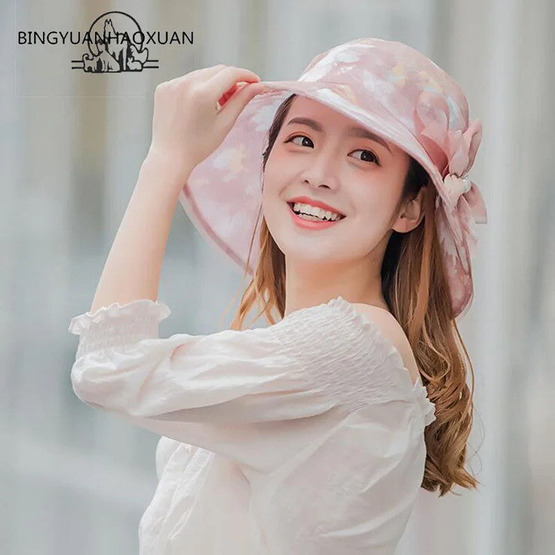 BINGYUANHAOXUAN 2018 New Fashion Bohemian Style High Quality Fabric Summer Sun for Women Hat Sun Visors Beach Hat Brand Sun Cap
BINGYUANHAOXUAN 2018 New Fashion Bohemian Style High Quality Fabric Summer Sun for Women Hat Sun Visors Beach Hat Brand Sun Cap
