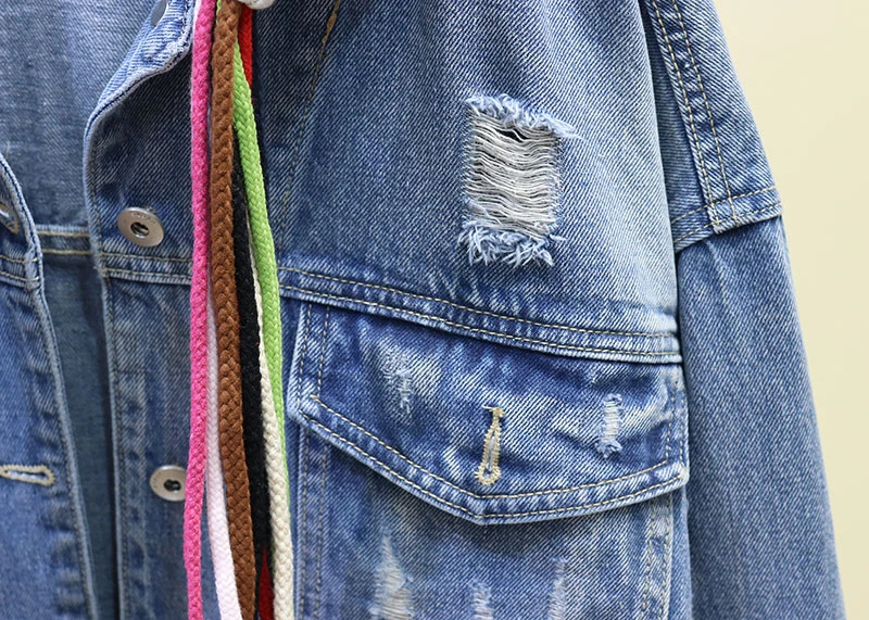 Autumn Hooded Denim Jacket Women Frayed Patchwork Plus Size Jeans Jackets Harajuku BF Patch Student Denim Coat
Autumn Hooded Denim Jacket Women Frayed Patchwork Plus Size Jeans Jackets Harajuku BF Patch Student Denim Coat