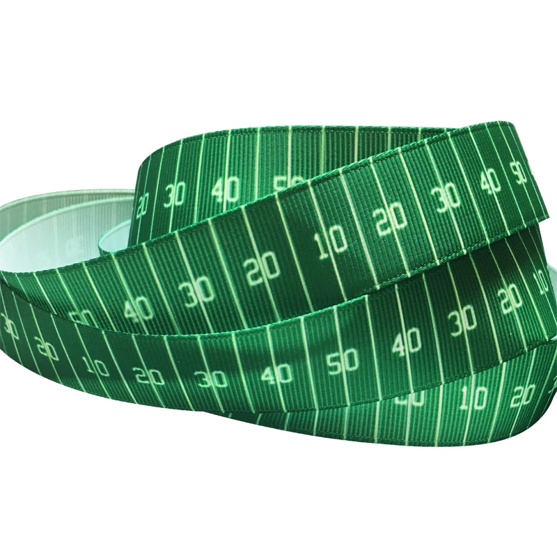 7/8 дюймов Американский футбол Grosgrain ленты с принтом 22 мм ручной работы заколки для
