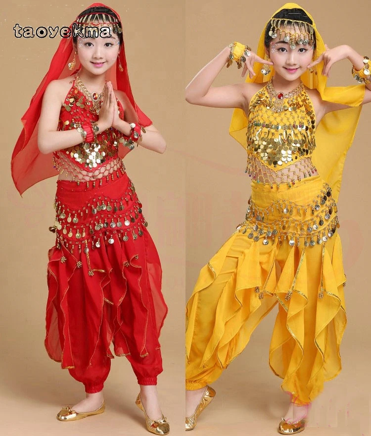 Children Indian Dance Costumes Set Kids Girls Dancing Bollywood Handmade Costumes Belt Competition Dresses 4 Colors
Children Indian Dance Costumes Set Kids Girls Dancing Bollywood Handmade Costumes Belt Competition Dresses 4 Colors