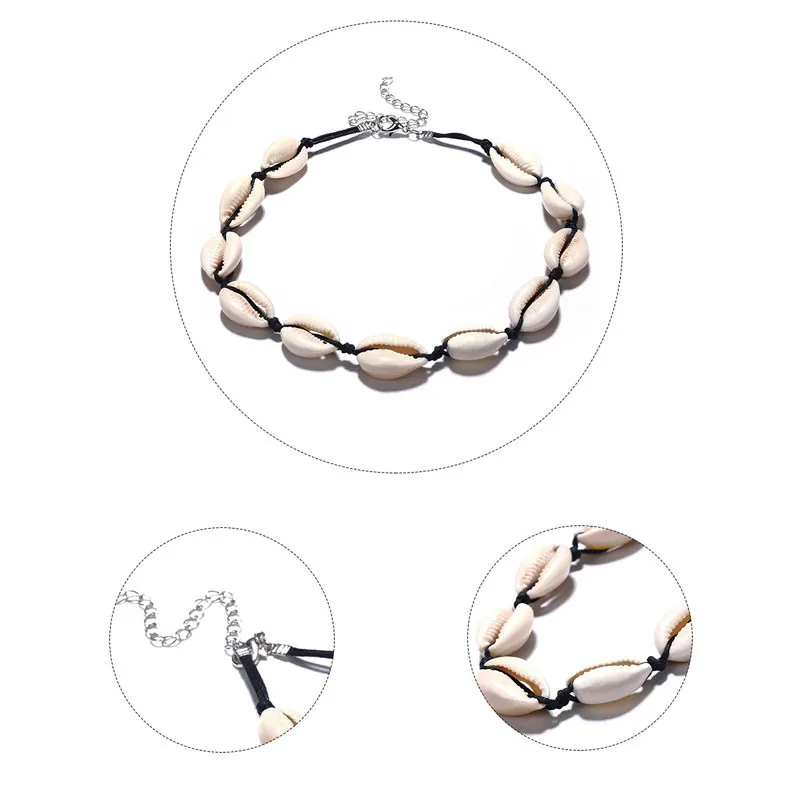 Rope Chain Seashell Necklace Women Shell Choker Fashion Bohemian Jewelry Collier Adjustable New Year Gift
Rope Chain Seashell Necklace Women Shell Choker Fashion Bohemian Jewelry Collier Adjustable New Year Gift