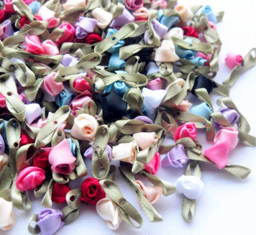 UPick 50PCS 3/8" Mini Artificial Flowers Fancy Ribbon Flowers Rose Appliques Wedding Sewing Ornament
UPick 50PCS 3/8" Mini Artificial Flowers Fancy Ribbon Flowers Rose Appliques Wedding Sewing Ornament