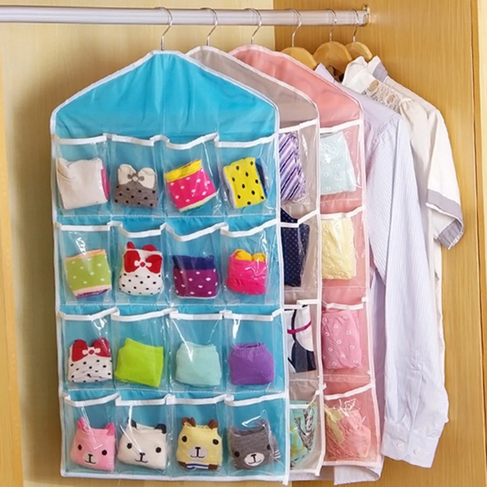 Clothing Hanger Closet Shoes Underpants Storage Bag 16 Pockets Foldable Wardrobe Hanging Bags Socks Briefs Organizer YH-459922
Clothing Hanger Closet Shoes Underpants Storage Bag 16 Pockets Foldable Wardrobe Hanging Bags Socks Briefs Organizer YH-459922