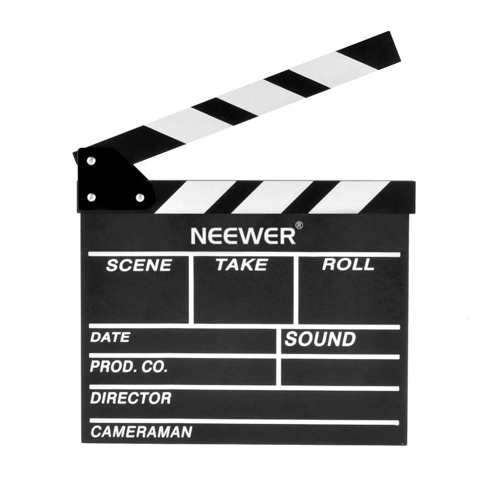 Neewer 12''X11''/30cm X 27cm Wooden Director's Film Movie Slateboard Clapper Board
Neewer 12''X11''/30cm X 27cm Wooden Director's Film Movie Slateboard Clapper Board