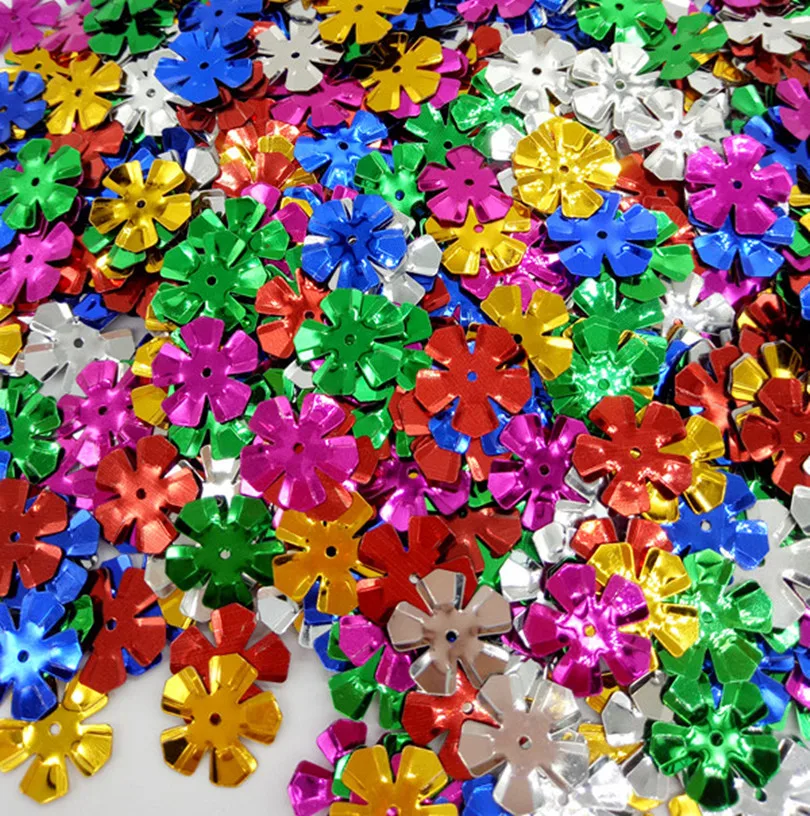 500PCS Flat 14X14mm 7Colors Flower shape Sequins confetti DIY Sewing Clothing gift wedding Party art decoration Accessories
500PCS Flat 14X14mm 7Colors Flower shape Sequins confetti DIY Sewing Clothing gift wedding Party art decoration Accessories