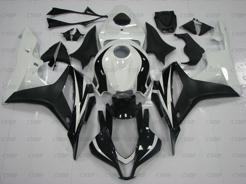Обтекатели CBR600 RR 2007 - 2008 Φ CBR 600 08 черные и белые из АБС-пластика | Дом сад