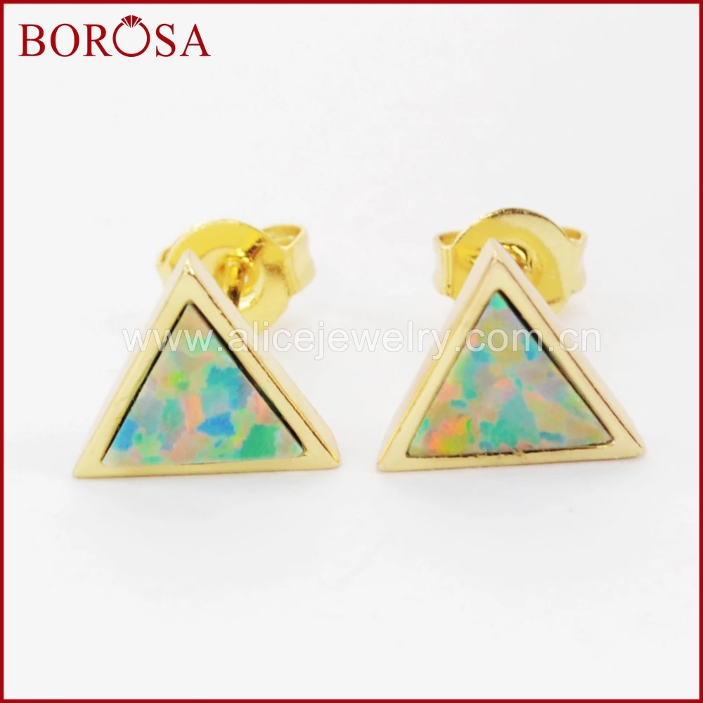 Серьги-гвоздики BOROSA Drusy 6 мм золотистого цвета с треугольным белым опалом, японские серьги-гвоздики с опалом для женщин и девочек, драгоценные камни, ювелирное изделие, подарок ZG0209
Серьги-гвоздики BOROSA Drusy 6 мм золотистого цвета с треугольным белым опалом, японские серьги-гвоздики с опалом для женщин и девочек, драгоценные камни, ювелирное изделие, подарок ZG0209