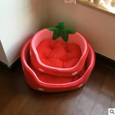 Новинка 2017 креативная кровать для собаки с клубничным узором согревающий домик