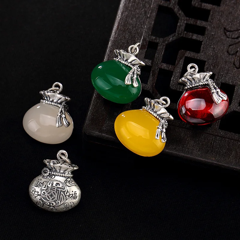

2018 Promotion Limited Pomegranate Sard Sandstone Everyone Xiangyun Ms Goody Bag Set Sterling Pendant Accessories Wholesale