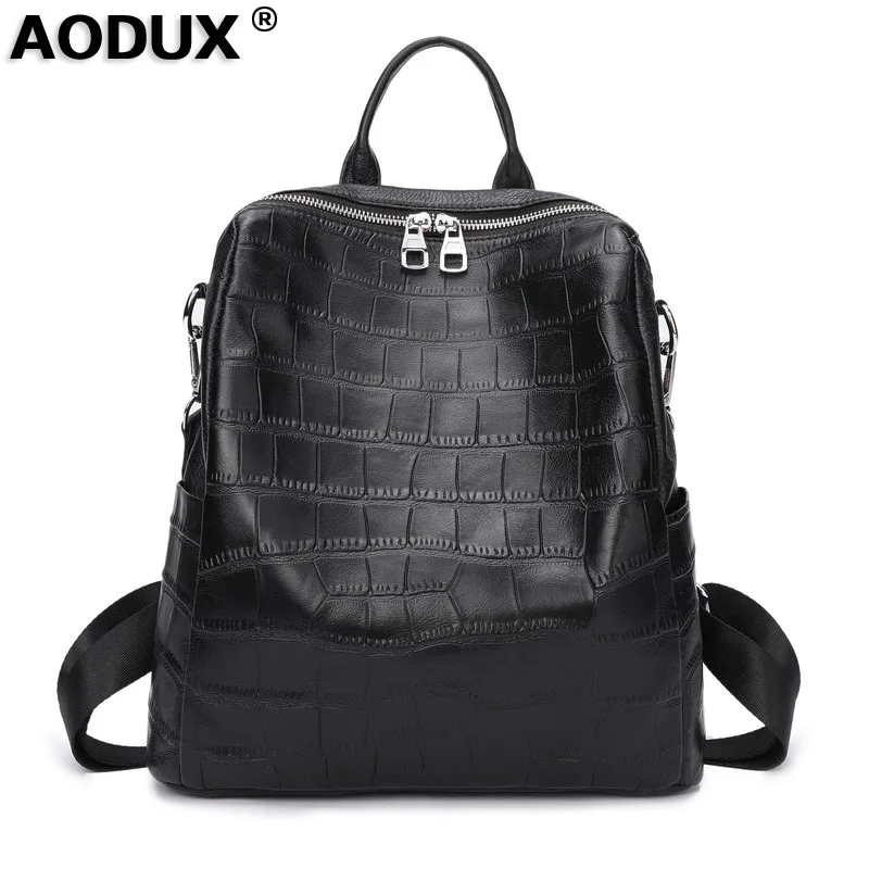 Aodux New Soft Calfskin Italian 100% Genuine Cow Leather Yak Skin Women Backpack Female Lady Coffee Black Cowhide Bag Backpacks
Aodux New Soft Calfskin Italian 100% Genuine Cow Leather Yak Skin Women Backpack Female Lady Coffee Black Cowhide Bag Backpacks