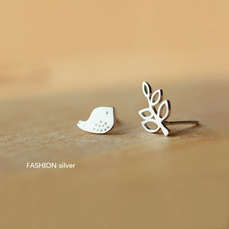 HOT ! Real 925 Sterling Silver Jewelry For Women Cute Animal Bird Leaves Earring Stud Small Stud Earring For Girls Wholesale
HOT ! Real 925 Sterling Silver Jewelry For Women Cute Animal Bird Leaves Earring Stud Small Stud Earring For Girls Wholesale