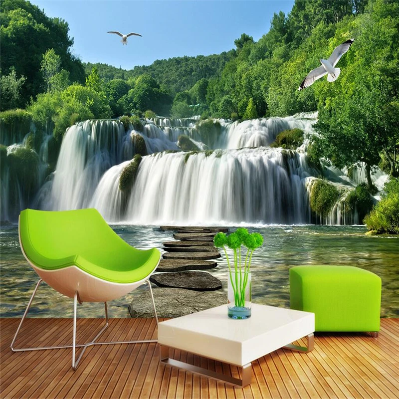 beibehang Landscape Waterfall 3D Wallpaper Landscape Mural Background Living Room Sofa Bedroom Football TV Backdrop Custom Size
beibehang Landscape Waterfall 3D Wallpaper Landscape Mural Background Living Room Sofa Bedroom Football TV Backdrop Custom Size