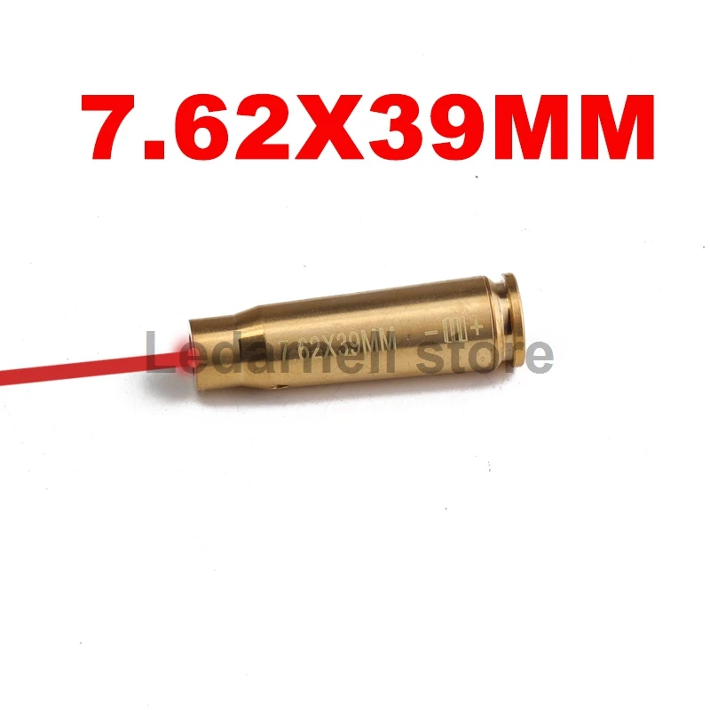 Ledarnell Тактический CAL 7.62X39 Картридж красный лазер отверстие прицел латунный