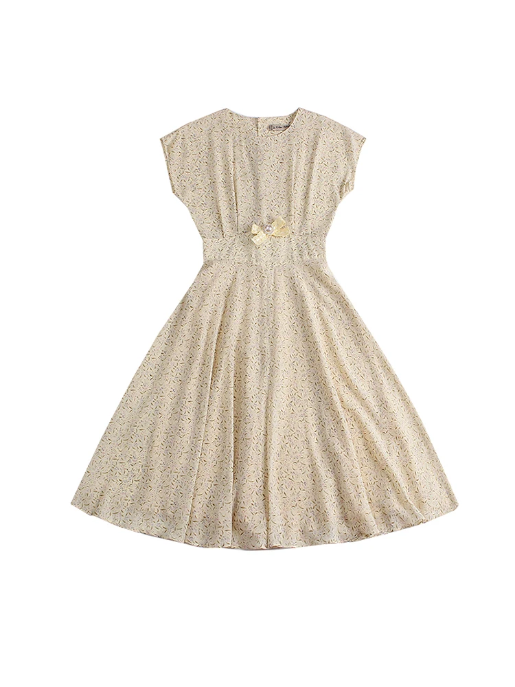 Le Palais Vintage Women Dress Gentle Cream Vintage Floral Bat Sleeve Chiffon Dress Vestidos Verano Chiffon Print Knee-Length
Le Palais Vintage Women Dress Gentle Cream Vintage Floral Bat Sleeve Chiffon Dress Vestidos Verano Chiffon Print Knee-Length