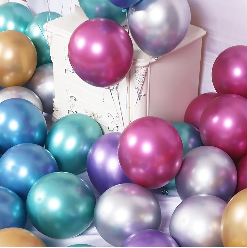 10pcs 12inch Glossy Metal Latex Balloons Thick Metal Chrome Metallic Colors Inflatable Air Ball wedding Birthday Party Decor
10pcs 12inch Glossy Metal Latex Balloons Thick Metal Chrome Metallic Colors Inflatable Air Ball wedding Birthday Party Decor