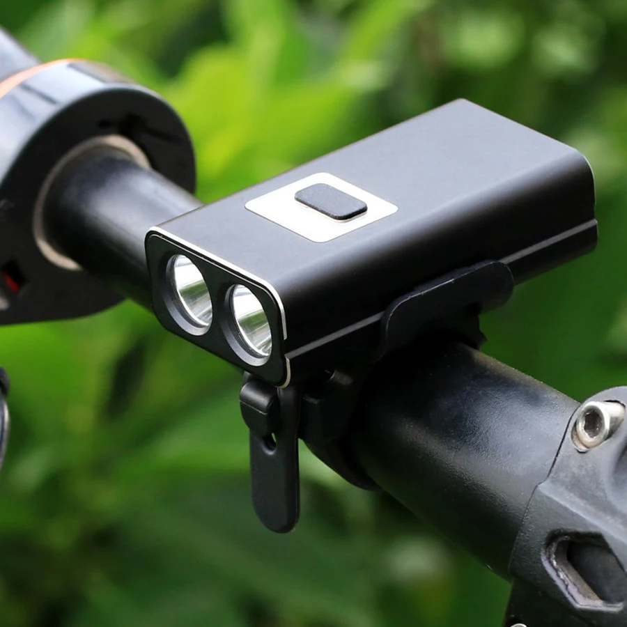 2200 mAh велосипедный фонарь двойной светодиодный USB Перезаряжаемый MTB для
