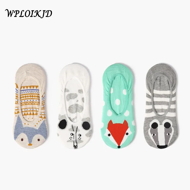 [WPLOIKJD] Модные носки с объемным рисунком японского мопса/собаки для женщин Calcetines