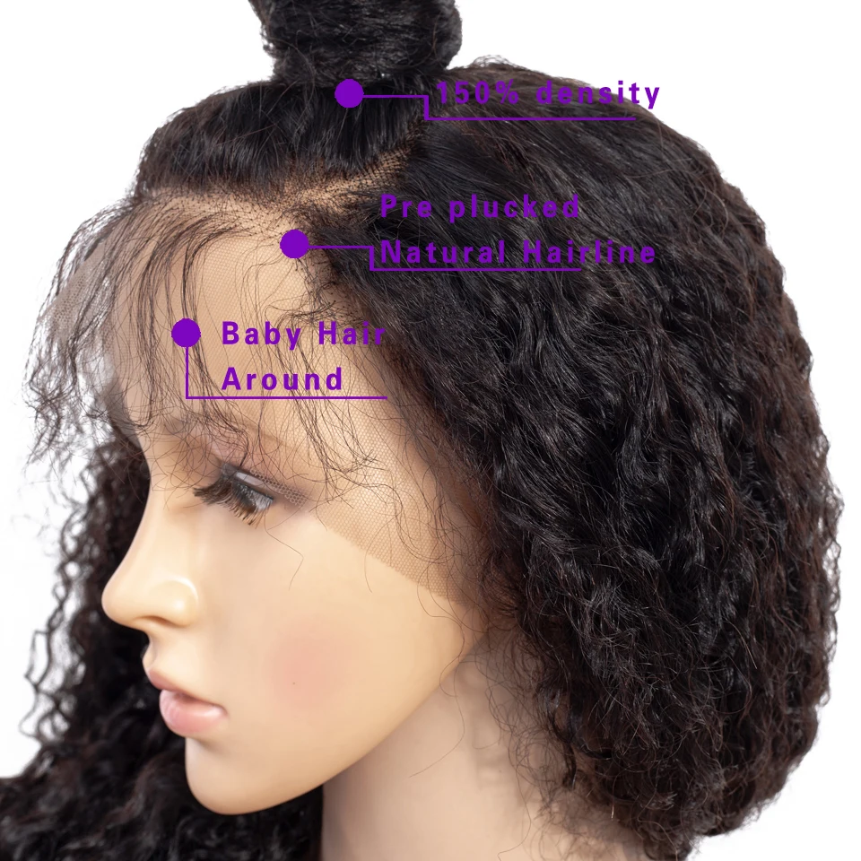 Парики из человеческих волос на сетке вьющиеся парики для черных женщин
