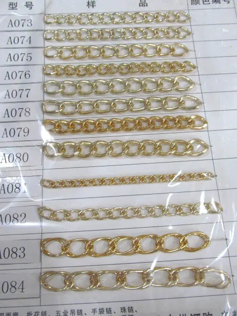 fashion batch 25M(83ft) 3-6mm Aluminum Chain gunmetal gold silver texture chain, oval round cable chain assortment accessories
fashion batch 25M(83ft) 3-6mm Aluminum Chain gunmetal gold silver texture chain, oval round cable chain assortment accessories