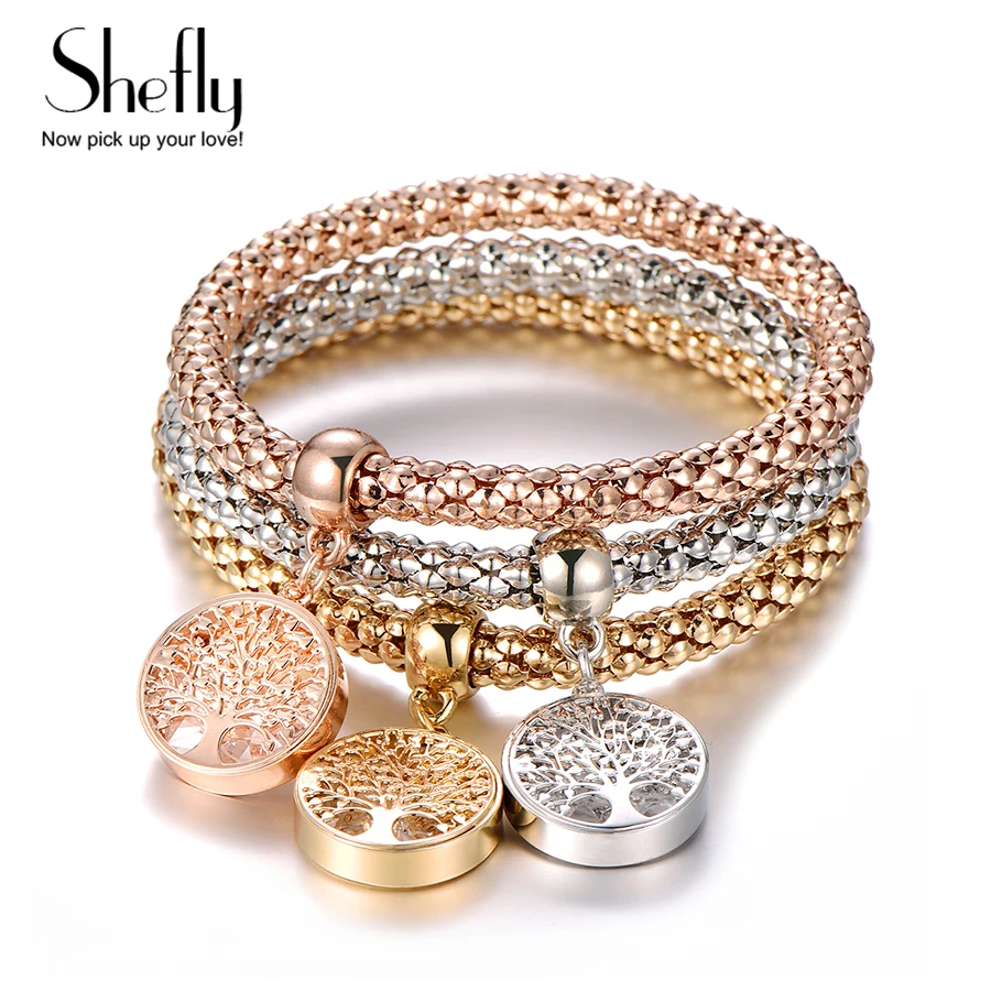 3Pcs Tree Of Life Charm Bracelets for Women Gold Color Popcorn Chain Adjustable Bracelet Bangle Trendy Jewelry Female Gifts 2020
3Pcs Tree Of Life Charm Bracelets for Women Gold Color Popcorn Chain Adjustable Bracelet Bangle Trendy Jewelry Female Gifts 2020