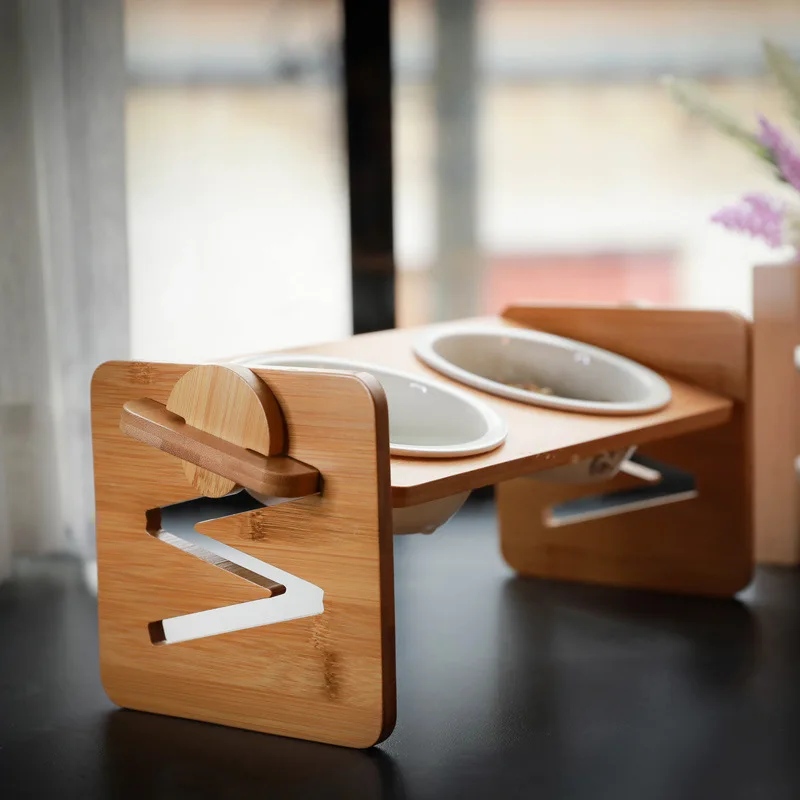 Pet Cat Bowls Ceramic Protection Cervical Dog Bowl Dish Oblique Mouth Double Bowl Cat Food Bowl Drinking Water Eating
Pet Cat Bowls Ceramic Protection Cervical Dog Bowl Dish Oblique Mouth Double Bowl Cat Food Bowl Drinking Water Eating