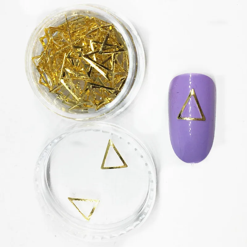 100Pcs/box Gold Nail Art Decorations Hollow Triangle Spangles Decor 3d Stickers Bling Metal Rivet Supply for Nails Design
100Pcs/box Gold Nail Art Decorations Hollow Triangle Spangles Decor 3d Stickers Bling Metal Rivet Supply for Nails Design