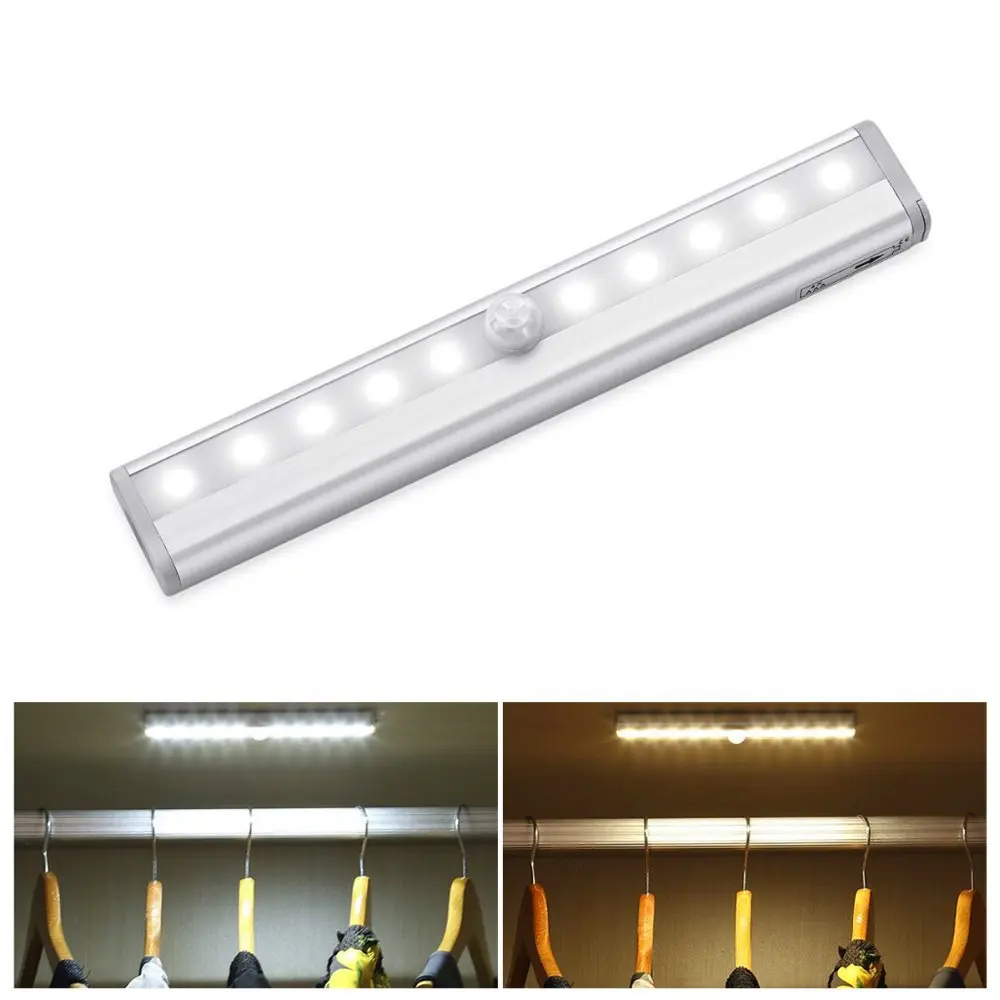 DALCAN Motion Sensor LED Night Light 10 LEDs Wireless LED Closet Lights 4* AAA Battery Table Lamp Cabinet Bookcase Light
DALCAN Motion Sensor LED Night Light 10 LEDs Wireless LED Closet Lights 4* AAA Battery Table Lamp Cabinet Bookcase Light
