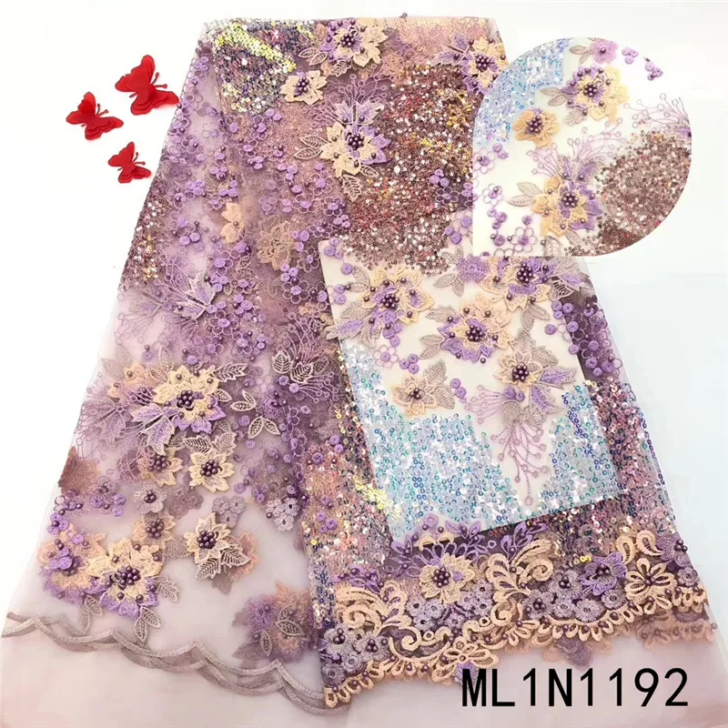 BEAUTIFICAL Beads Tulle Lace Fabric 5 yards Nigerian French Lace 2019 High Quality French Laces ML1N1192
BEAUTIFICAL Beads Tulle Lace Fabric 5 yards Nigerian French Lace 2019 High Quality French Laces ML1N1192