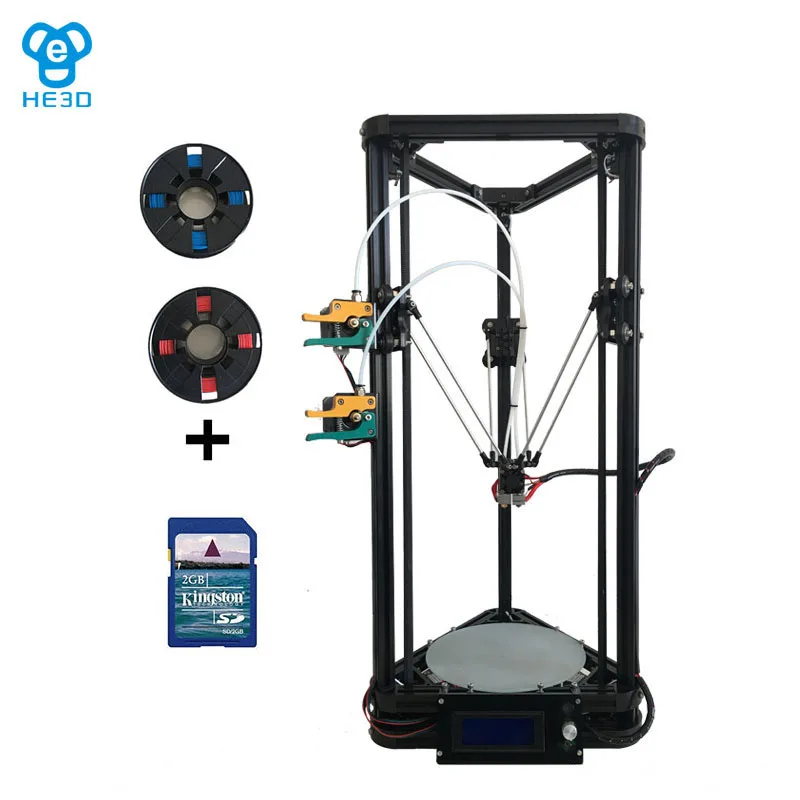 Newest K200 dual extruder delta DIY 3D printer, HE3D reprap , large printing size,400g filaments for gift
Newest K200 dual extruder delta DIY 3D printer, HE3D reprap , large printing size,400g filaments for gift