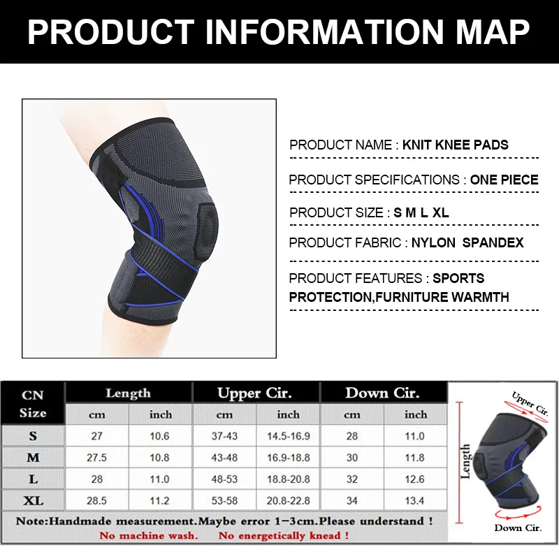 1 Piece Silicone Knee Support Brace Spring Pressurized Fitness Gear Breathable Sports Kneepads Basketball Running Knee Protector
1 Piece Silicone Knee Support Brace Spring Pressurized Fitness Gear Breathable Sports Kneepads Basketball Running Knee Protector
