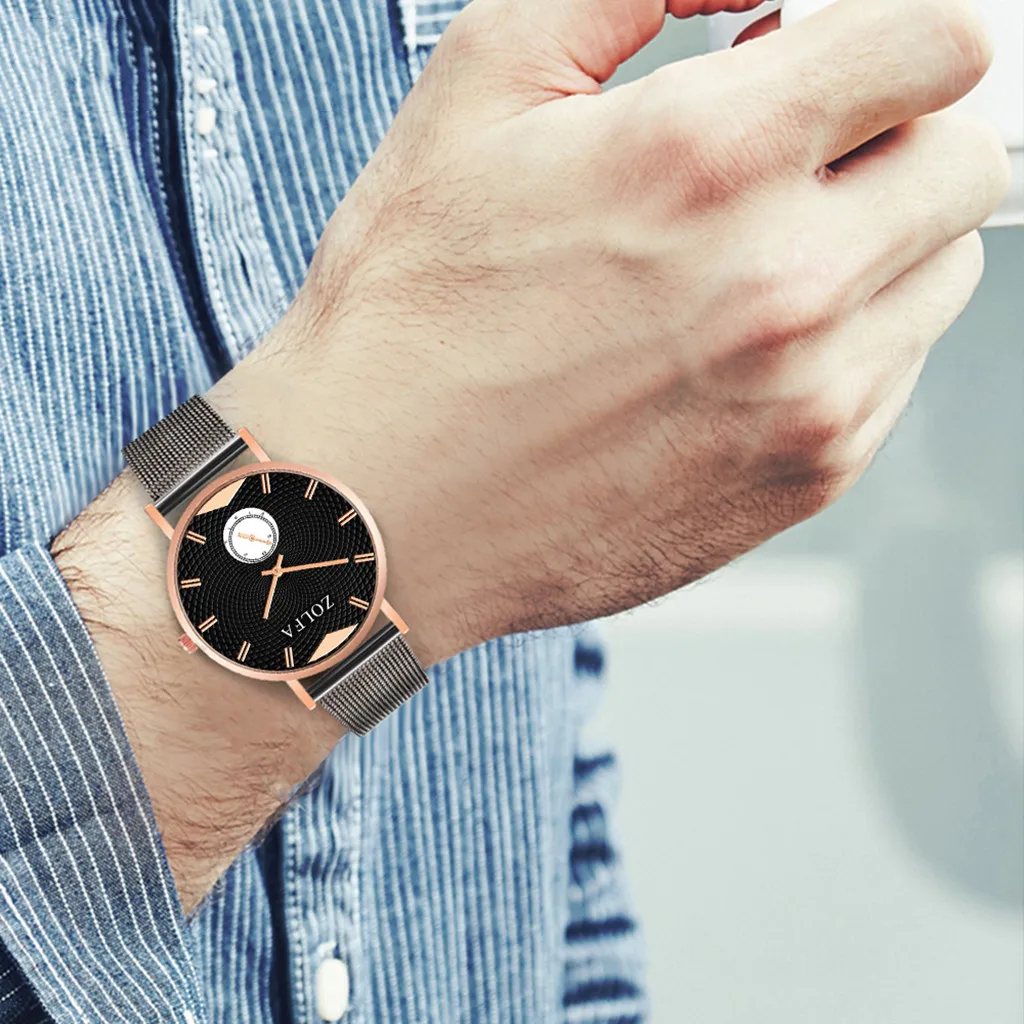 2019 Hot Luxury Business Watch Men Quartz Stainless Steel Casual Bracele With Small Dial Drop Shopping Reloj de hombre Wd3 | Наручные