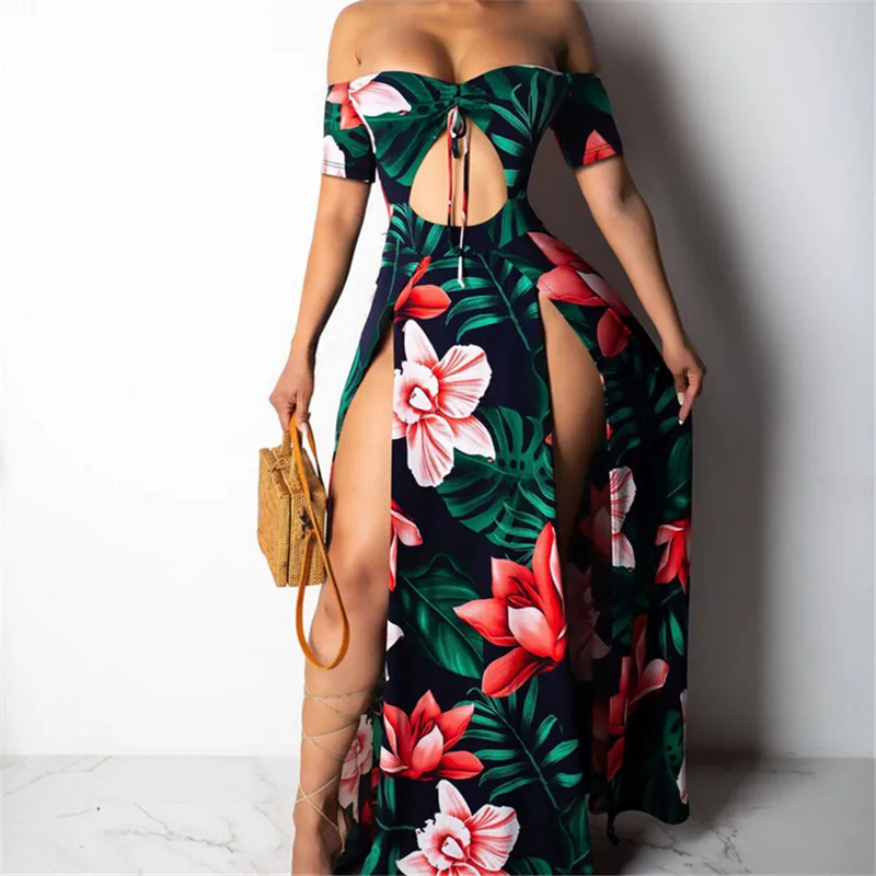 Hot Sale New Women Summer Dress Vintage Casual Short Sleeve Evening Party Beach Vacation Dresses Female Split Long Maxi Dress
Hot Sale New Women Summer Dress Vintage Casual Short Sleeve Evening Party Beach Vacation Dresses Female Split Long Maxi Dress