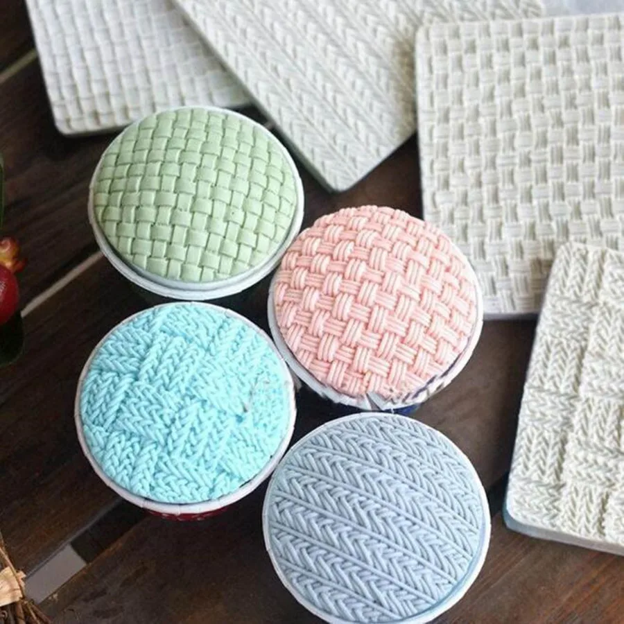 

1pc Sweater Woolen Grain Silicone Cake Mold Chocolate Jelly Baking Mould Sugar Craft Tools Fondant Cake Decorating Party Supplie
