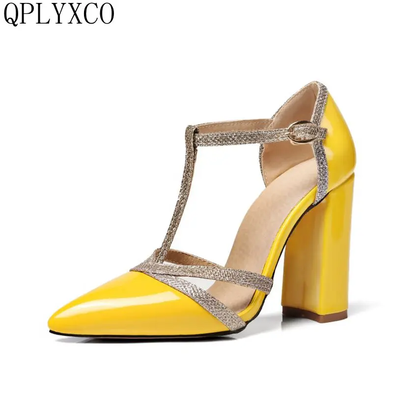 QPLYXCO Brand Women Sandals Pumps Pointed Toe High Heels Fashion Women Shoes Ankle Strap High Heels Shoes Woman Big size 34-48
QPLYXCO Brand Women Sandals Pumps Pointed Toe High Heels Fashion Women Shoes Ankle Strap High Heels Shoes Woman Big size 34-48
