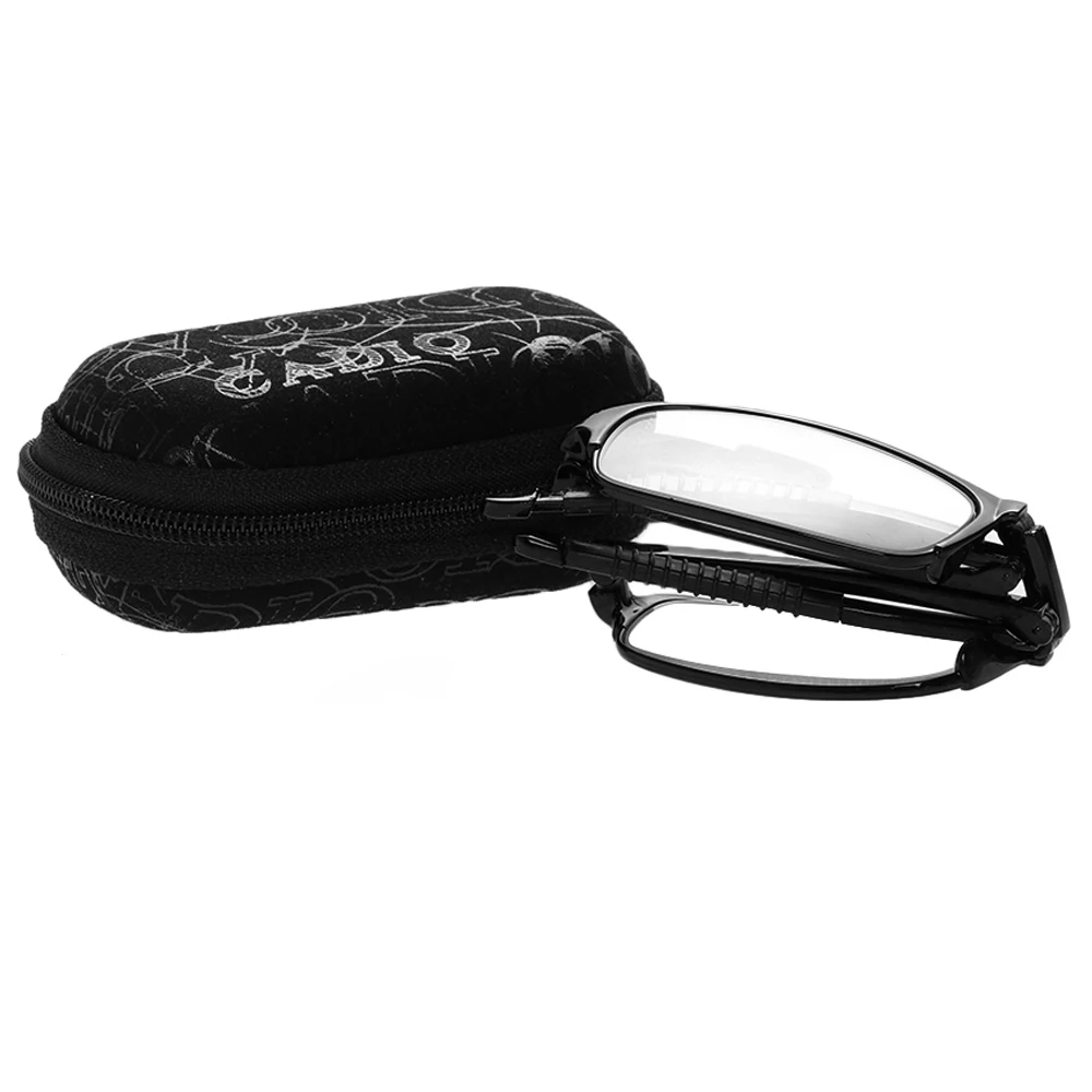 Design Reading Glasses Men Women Folding Small Glasses Frame Metal Glasses with Mini Wallet Glasses Case Diopter 1.0-4.0
Design Reading Glasses Men Women Folding Small Glasses Frame Metal Glasses with Mini Wallet Glasses Case Diopter 1.0-4.0