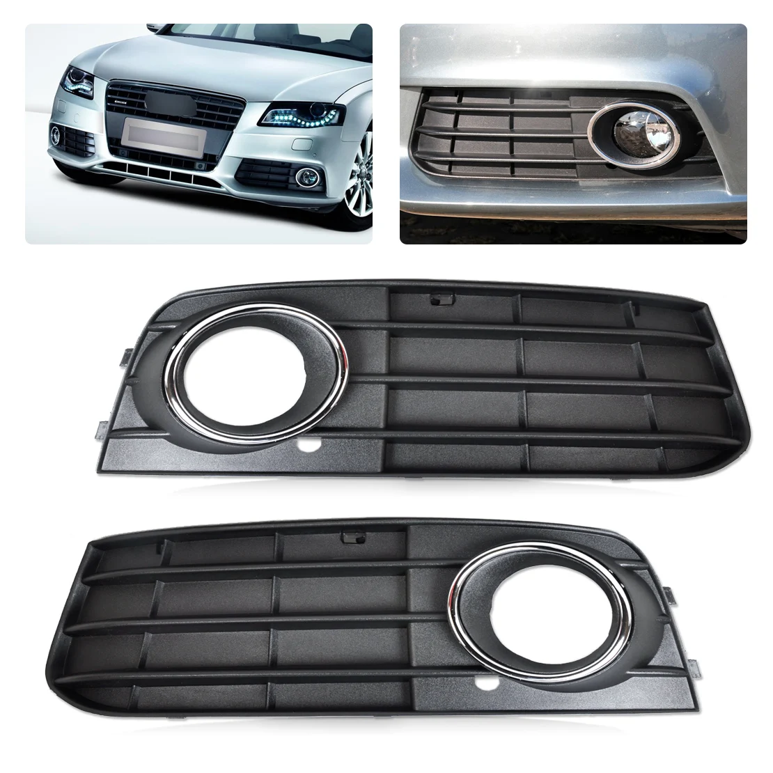 DWCX New 2Pcs ABS Plastic Right & Left Fog Light Lamp Cover Grille 8K0807682A01C for Audi A4 B8 2008 2009 2010 2011 2012
DWCX New 2Pcs ABS Plastic Right & Left Fog Light Lamp Cover Grille 8K0807682A01C for Audi A4 B8 2008 2009 2010 2011 2012