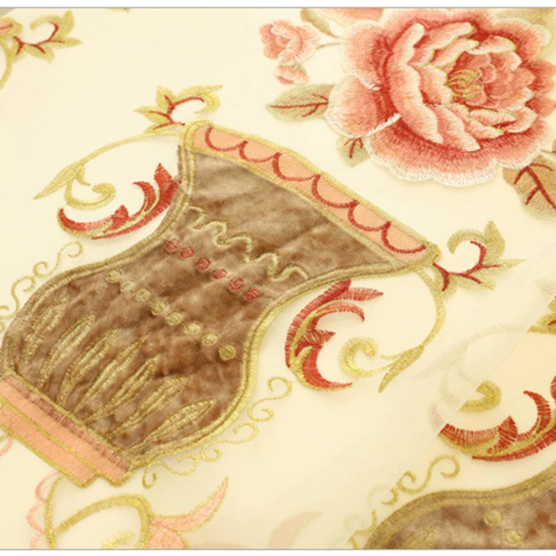 Romantic Curtains for Living Room Embroidered Luxury Window Kitchen Curtains for Bedroom Blackout Chenille Fabirc Window Valance
Romantic Curtains for Living Room Embroidered Luxury Window Kitchen Curtains for Bedroom Blackout Chenille Fabirc Window Valance