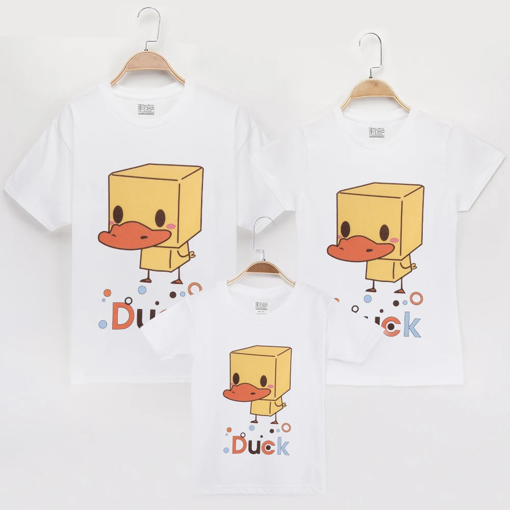 2019 T Shirt Family Costumes Matching Outfits Mother Daughter Duck Pattern 100% Cotton Mom Mommy And Me Clothes Father Son Shirt
2019 T Shirt Family Costumes Matching Outfits Mother Daughter Duck Pattern 100% Cotton Mom Mommy And Me Clothes Father Son Shirt
