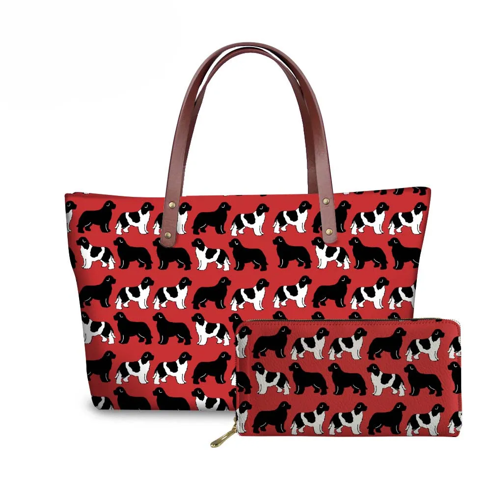 NOISYDESIGNS Women's Handbags&Wallet for Travel Newfoundland Dogs Printing Shoulder Tote Bag Ladies Top-Handle Bags Sac A Dos
NOISYDESIGNS Women's Handbags&Wallet for Travel Newfoundland Dogs Printing Shoulder Tote Bag Ladies Top-Handle Bags Sac A Dos