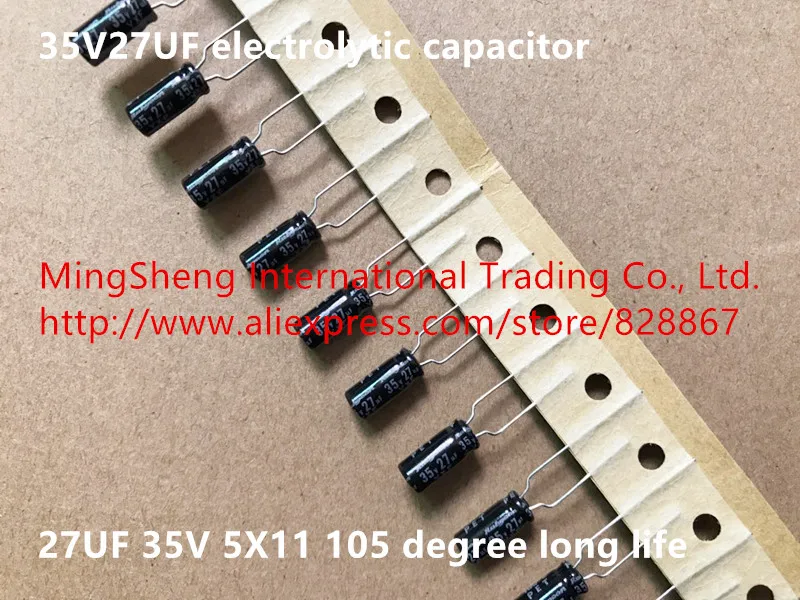 Original new 100% 35V27UF 27UF 35V 5X11 electrolytic capacitor 105 degree long life (Inductor)
Original new 100% 35V27UF 27UF 35V 5X11 electrolytic capacitor 105 degree long life (Inductor)