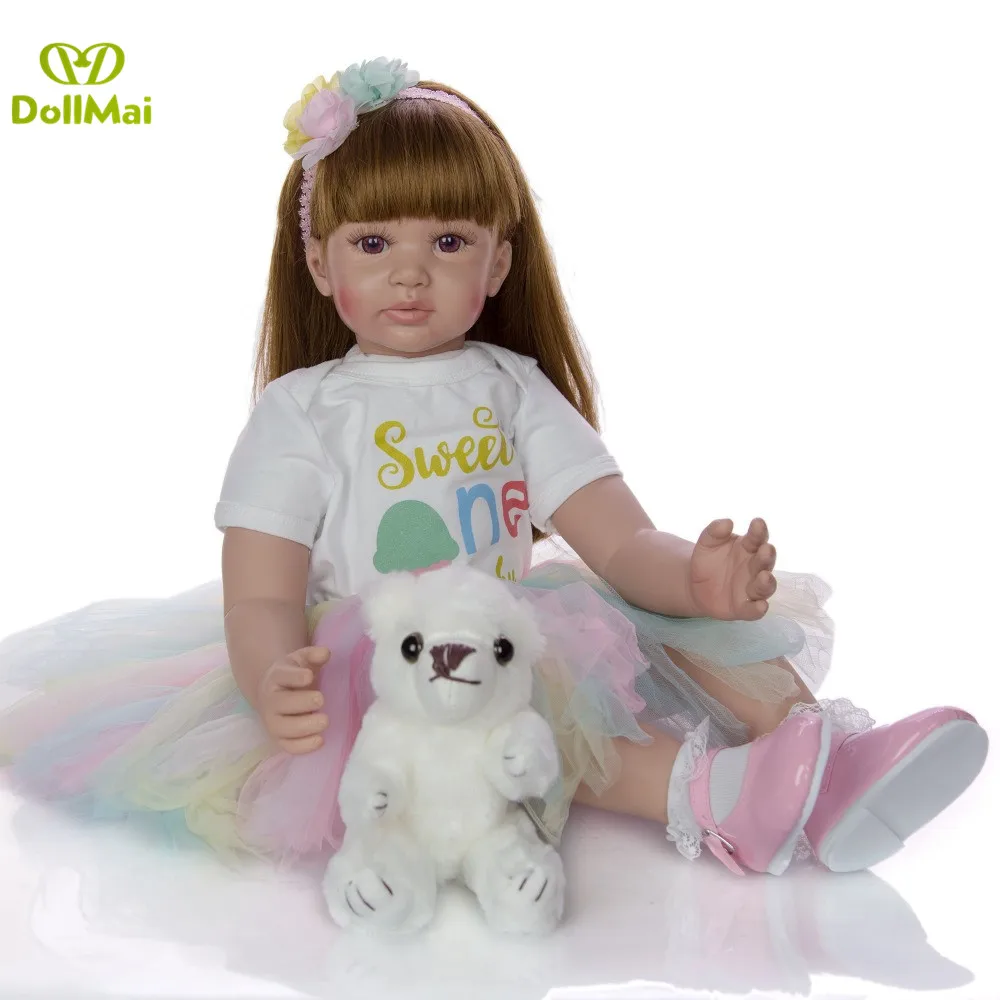 60cm Bebe reborn toddler Silicone vinyl adorable girl Lifelike Baby Bonecas reborn kid toys gift
60cm Bebe reborn toddler Silicone vinyl adorable girl Lifelike Baby Bonecas reborn kid toys gift